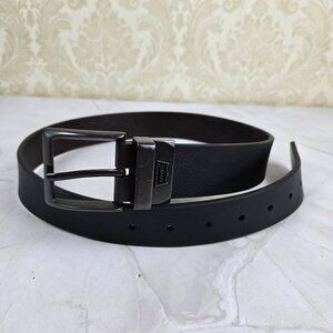 Levi’s Size Small 30-32 Men’s Black/Dark Brown Reversible Belt Gunmetal Hardware